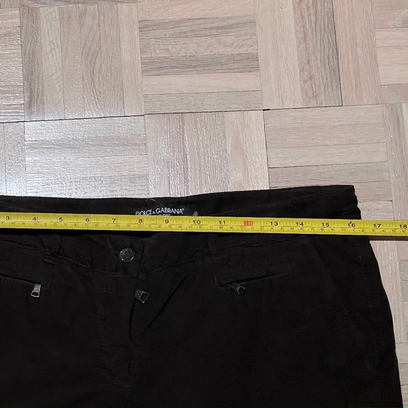 Dolce & Gabbana - Corduroy Dark Brown Pants, Made in Italy, Italian Size 44. - Picture 6 of 7